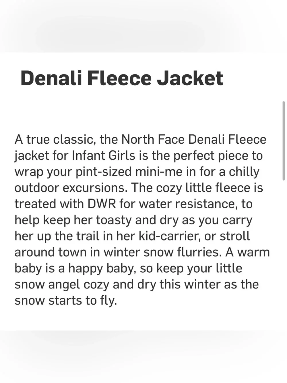 Denali Fleece Jacket - Infant Girls'